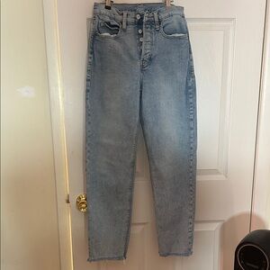 Old Navy Light Blue Sky High Straight Jeans